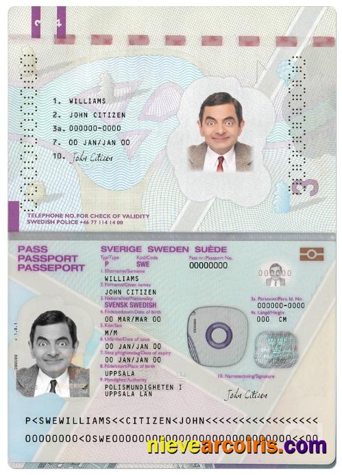 Sweden passport version 2